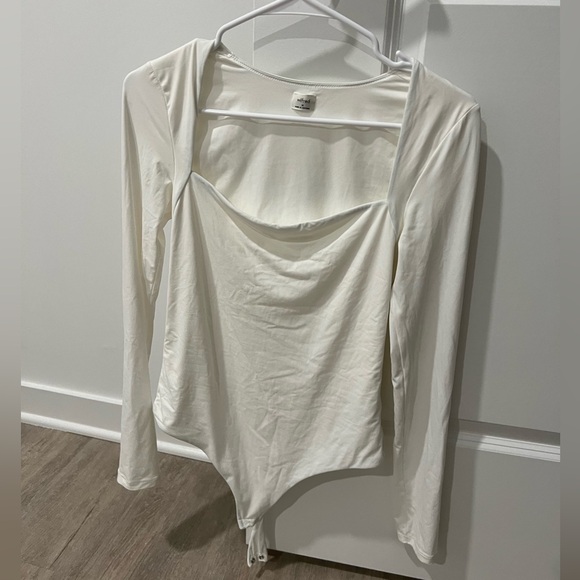 Aritzia Tops - Wilfred SOFT white square neck bodysuit from Aritzia